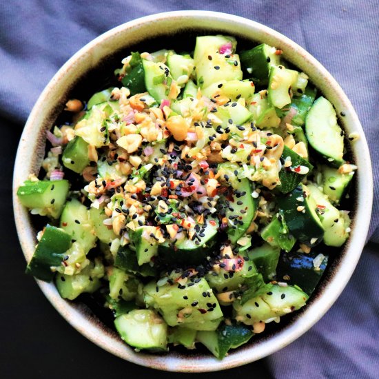 Smashed Cucumber Salad