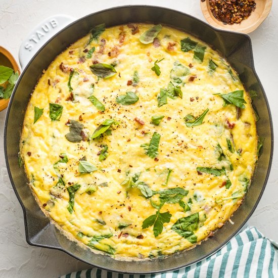 Spinach Parmesan Frittata