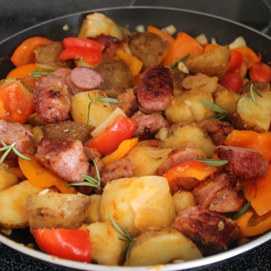 Polish Sausage with Potatoes