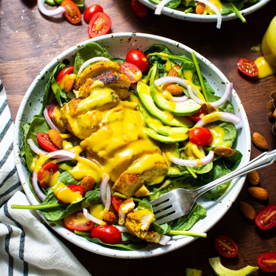 Spinach Salad with Chicken