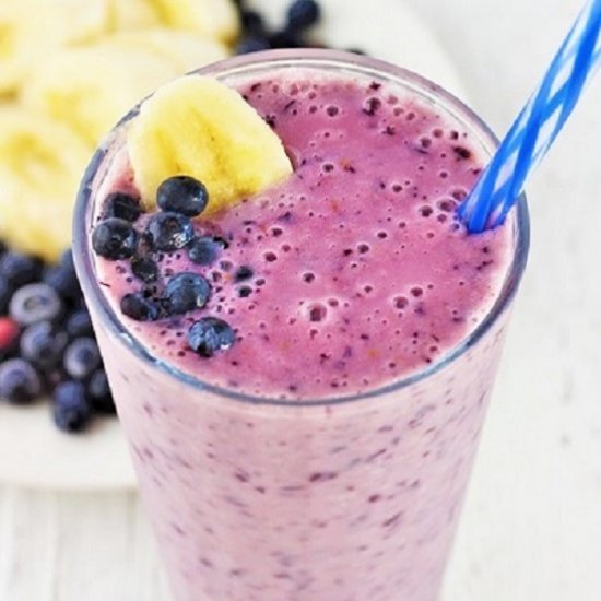 blueberry banana smoothies