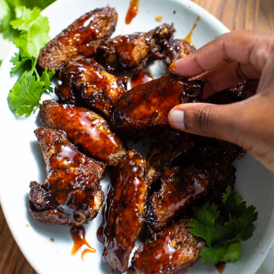 Jerk Wings with Guava Sauce