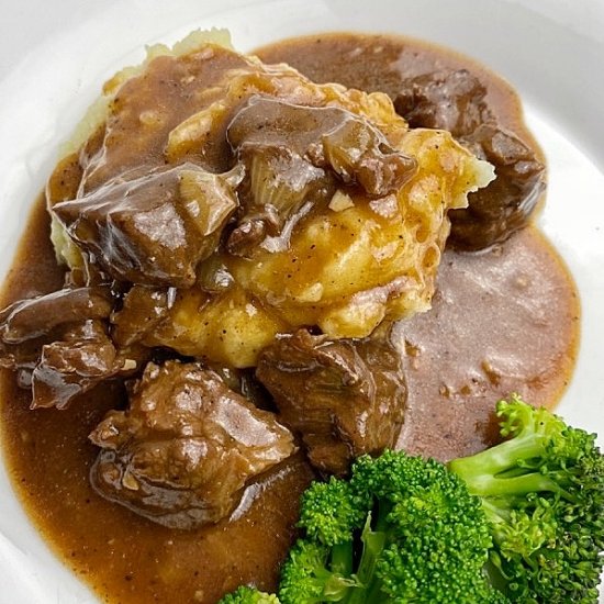 Easy Beef Tips and Gravy