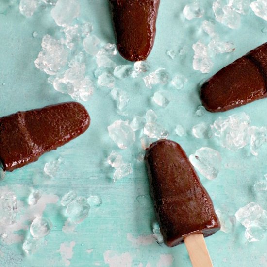 Chocolate Banana Popsicles