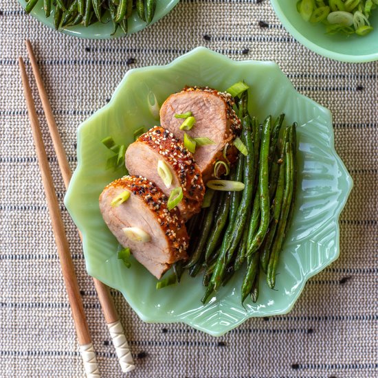 Glazed Sesame Pork Tenderloin