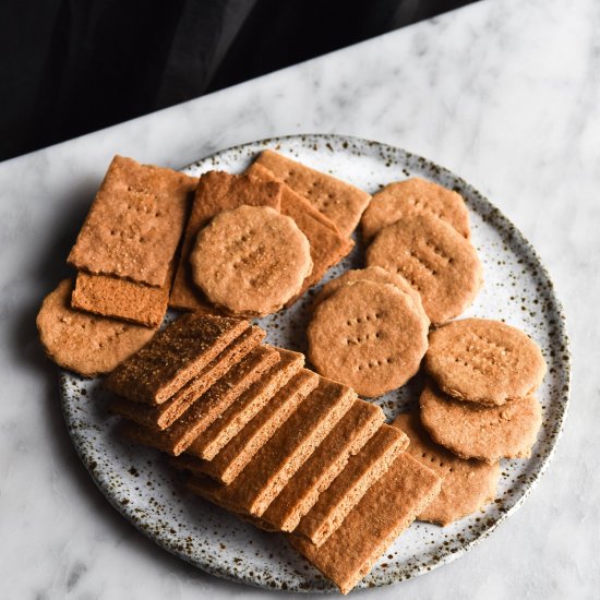 Vegan, gluten free graham crackers