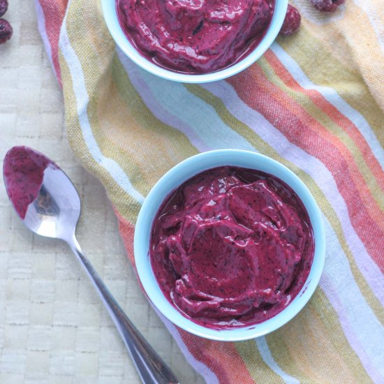 5-Ingredient Berry Frozen Yogurt