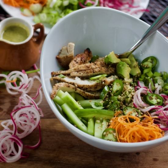 Spicy Banh Mi Chicken & Quinoa Bowl