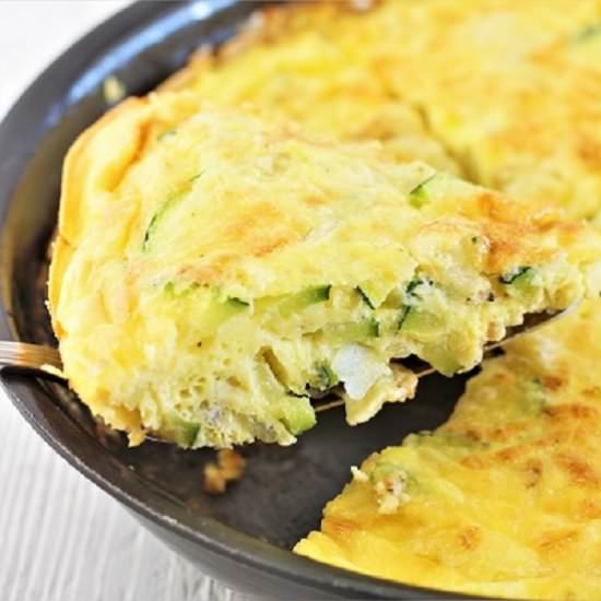 zucchini and potato frittata