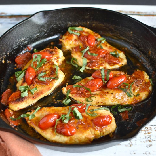 Chicken breasts with tomatoes