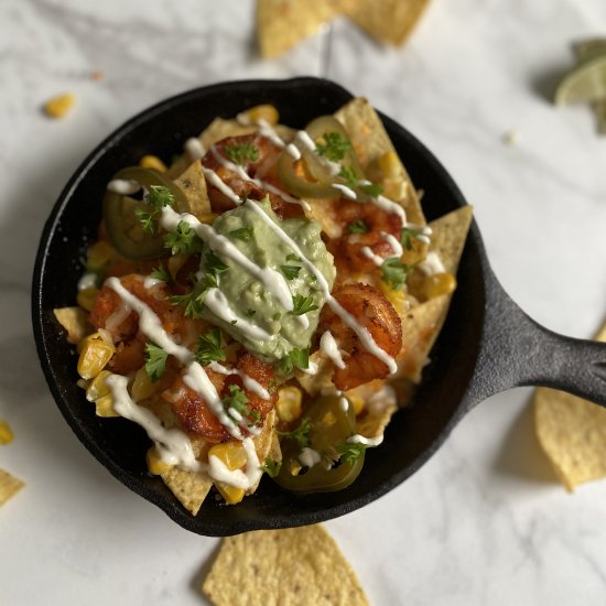 Honey Shrimp Nachos