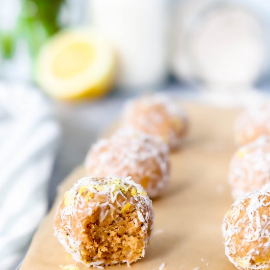 No Bake Lemon Poppy Seed Bites