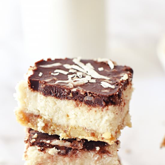 No-Bake Creamy Coconut Bars