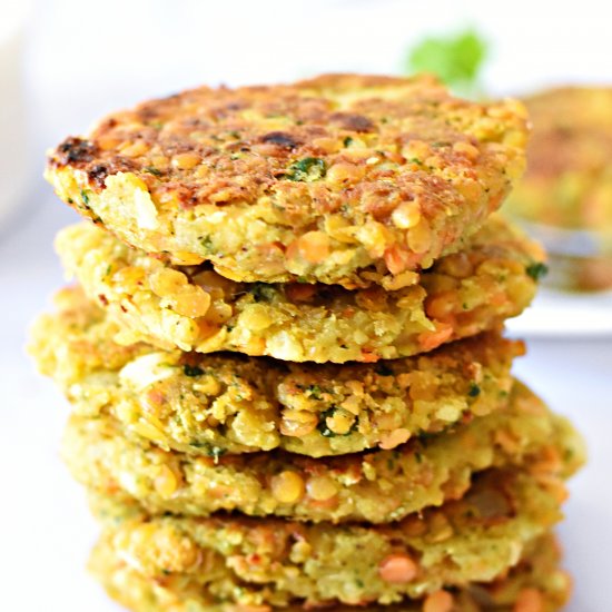 Red Lentil Fritters