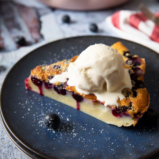 Easy Blueberry Clafoutis