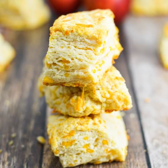 Apple Cheddar Cheese Biscuits