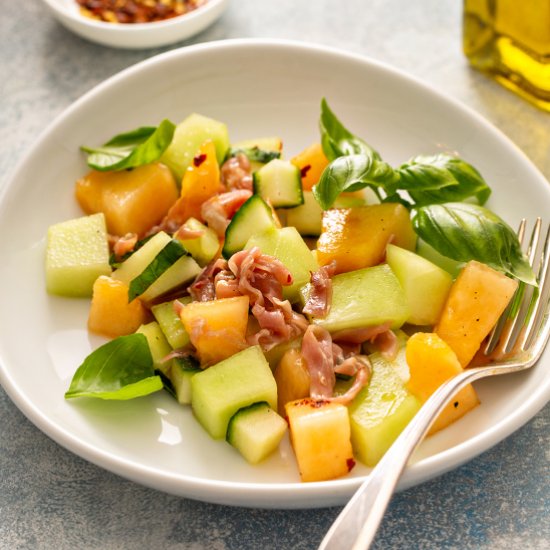 Melon Cucumber Salad