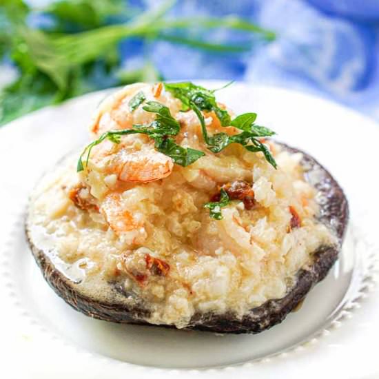 Keto Cauliflower Shrimp Risotto