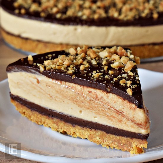 Chocolate Peanut Butter Mousse Cake