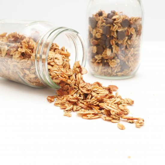 Crunchy Maple Almond Granola (oil f