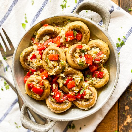 Marinated Garlic Mushrooms