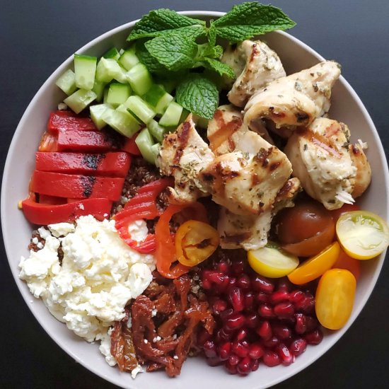 Souvlaki Quinoa Bowl