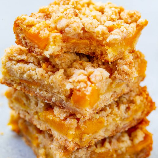 Mango Oatmeal Crumble Bars