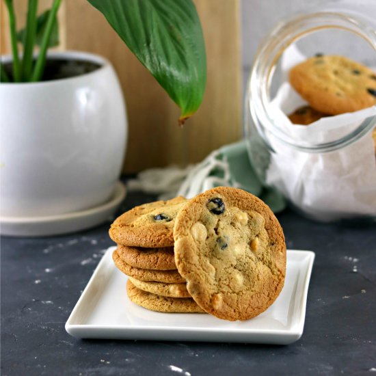 Blueberry White Chocolate Cookies