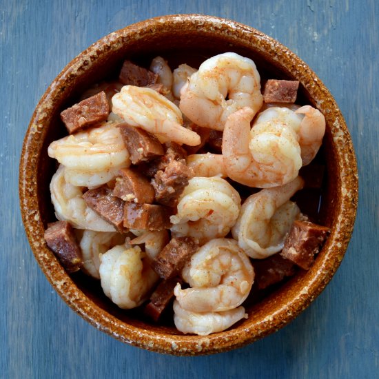 Chorizo Shrimp in Sherry Sauce