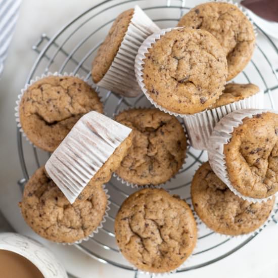 Blender Banana Chocolate Chip Muffins