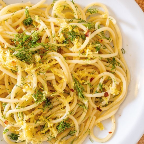 Fresh Lemon Pasta with Fennel