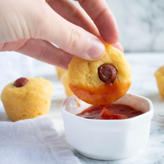 Mini Corn Dog Muffins