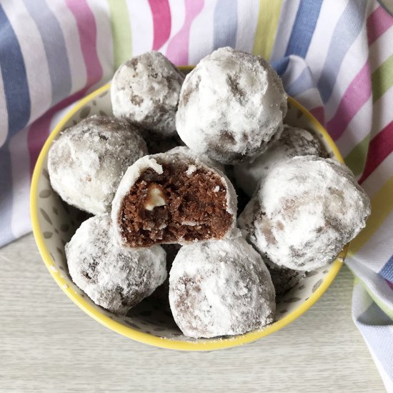 Chocolate Snowball Cookies