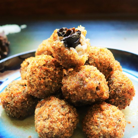 Black Trumpet Arancini