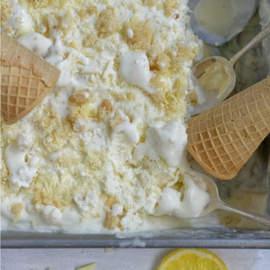 Lemon White Chocolate Ice Cream