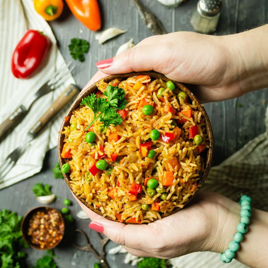 Bosnian Djuvec Rice with Vegetables