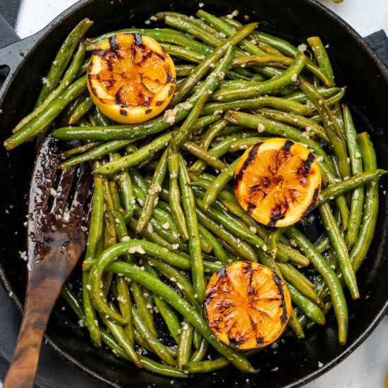 Roasted Green Beans with Garlic