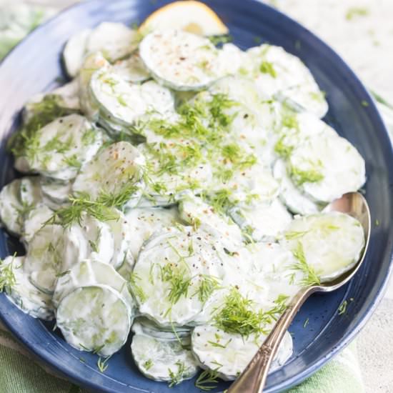 Creamy Cucumber Salad