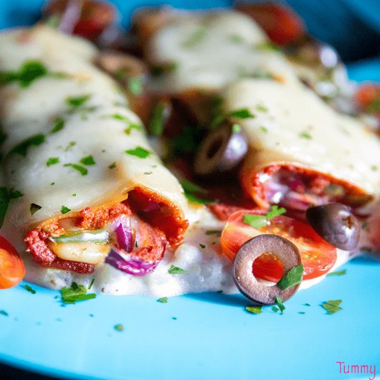 Lasagna Rollups with Thai tinge