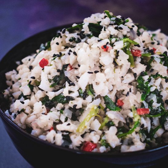 Cauliflower Rice with Spinach