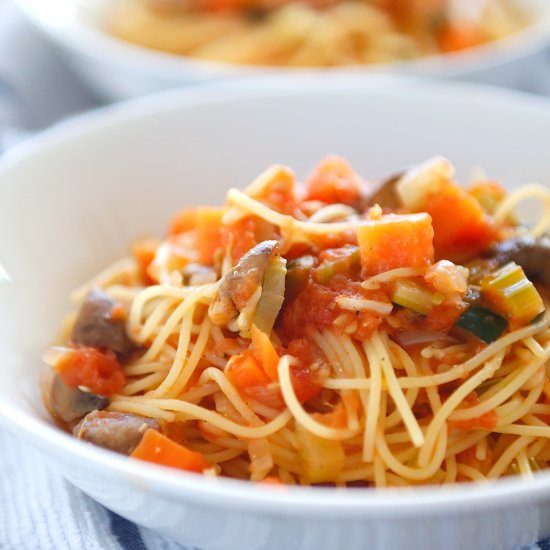 Capellini Primavera (Veggie Pasta)