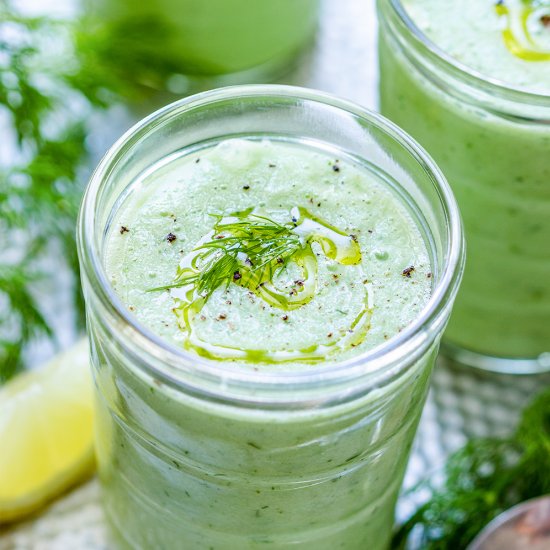 cold cucumber soup