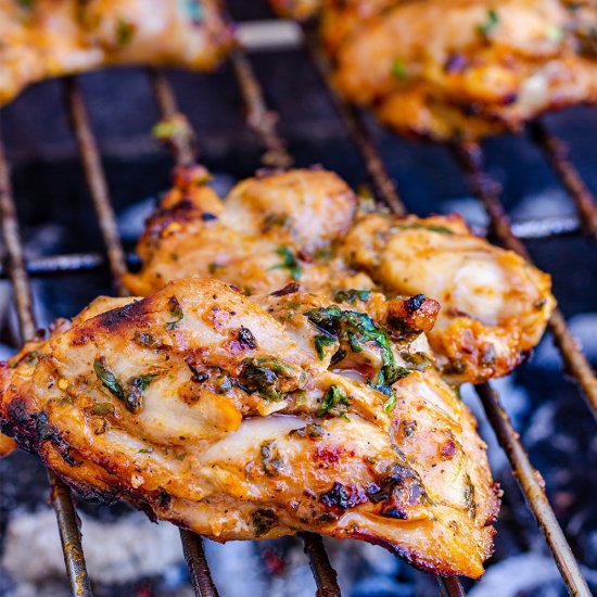 spicy grilled chicken thighs