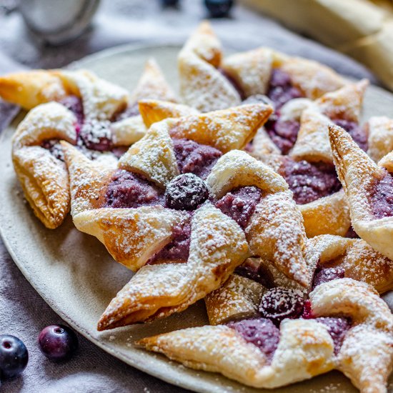 blueberry danish pinwheels