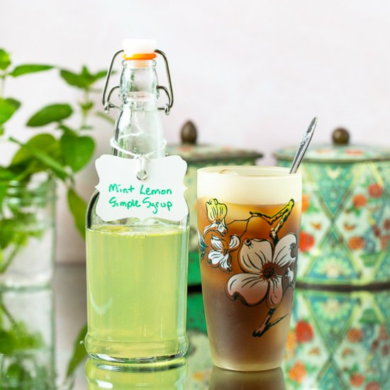 Mint Lemon Simple Syrup