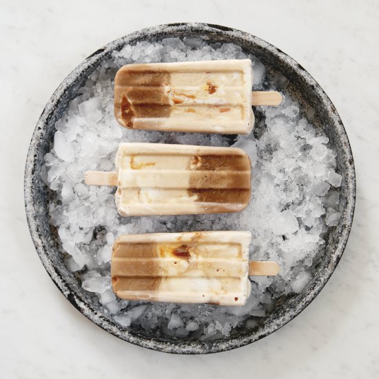 Vanilla Caramel Coffee Popsicles