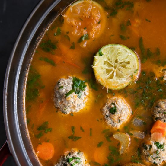 Mexican Meatball Soup