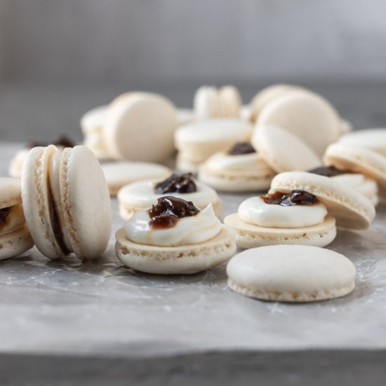 Goat Cheese & Fig French Macarons