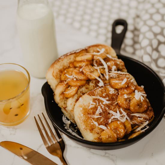 Coconut & Caramelized Banana Toast