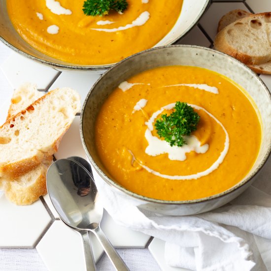 Easy Roast Pumpkin Soup With Cumin